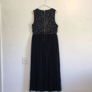 Maya Deluxe Vrouwen Midaxi Jurk Dames Mouwloze Pailletten Hoge Empire Taille Tule Versierd Voor Bruiloft Gast Bal Bruidsmeisje Groene Lelie 32 754613073